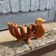 Chandelier en teck oiseau