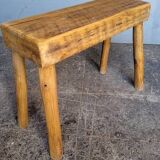 Bench / stool 50 cm old solid wood with patina