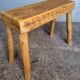 Bench / stool 50 cm old solid wood with patina