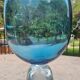 Blue glass vase design
