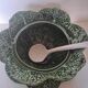 Important cabbage soup tureen and its vintage earthenware dish.