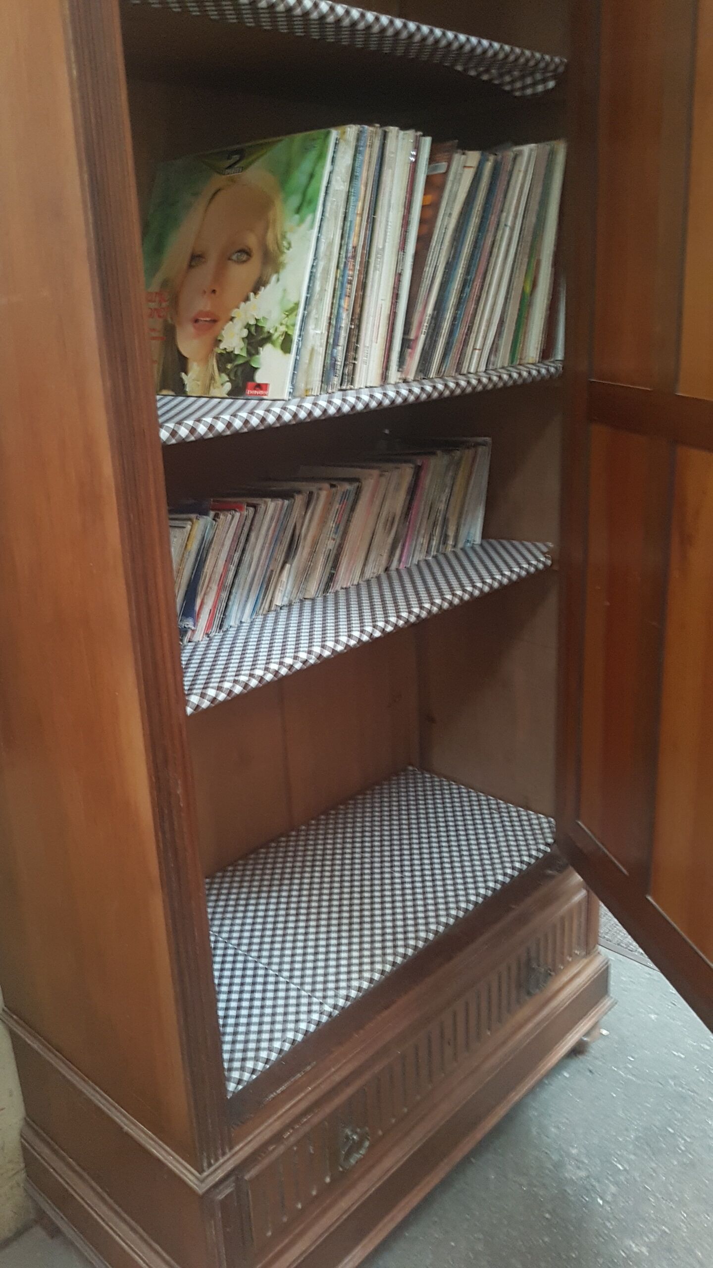 1930s walnut cabinet