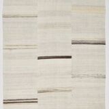 6x10 Brown&Beige Turkish Wool Kilim Rug,Handmade Vintage Rug,191x297Cm