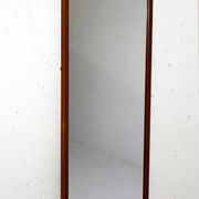 Miroir scandinave vintage en teck, années 1950