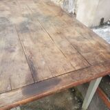 Natural patina farm table