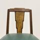 6 chaises art déco loupe de noyer
