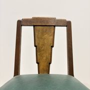 6 chaises art déco loupe de noyer