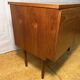 Mid century retro vintage teak small sideboard record cabinet 1960