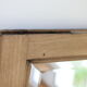 Miroir bois brut biseauté