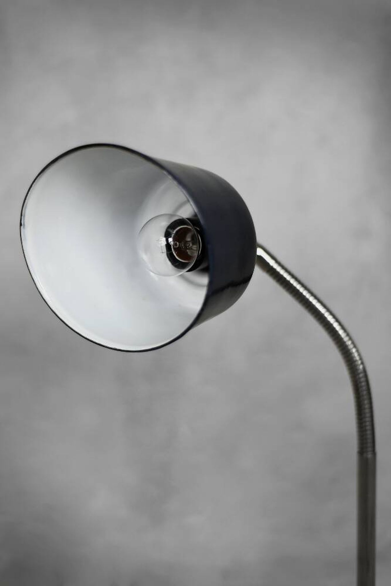 Industrial metal desk lamp, Poland circa 1950.