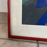 Screen print by Ugo Nespolo (1941 - ) - SIXTEEN TONS