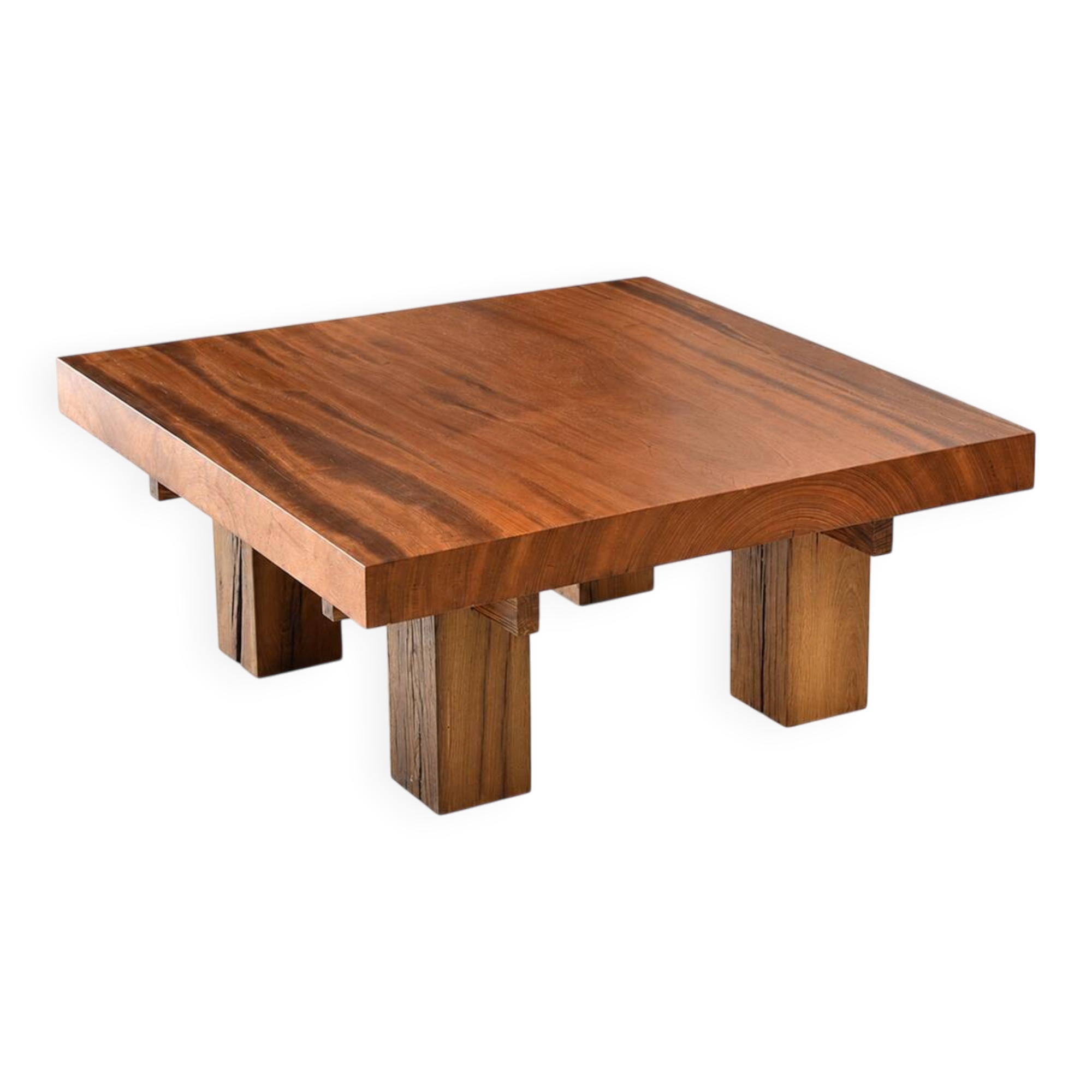 Exotic wood coffee table - timeless design in solid wood
