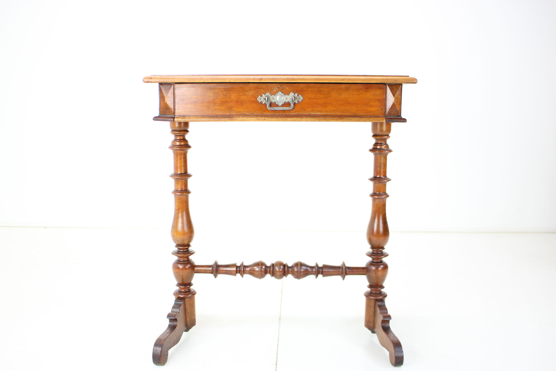 Solid Wood and Veneer Sewing Table, circa 1895