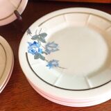 8 Victoria porcelain dessert plates from the 20s - Art Deco