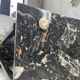 80s Italian marble and glass coffee table