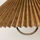Mid century pleated ceiling light shade