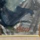 Large Original Swedish Oil on Canvas – “Storm Clouds Bohuslän” by Stig Delang – Signed – Vintage & Framed