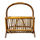 Bamboo magazine rack, 1960s