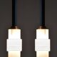 Mid-Century Steel Chandeliers from Drukov, Czech, 1950s