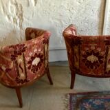 Paire de fauteuils tapissés, XXe siècle