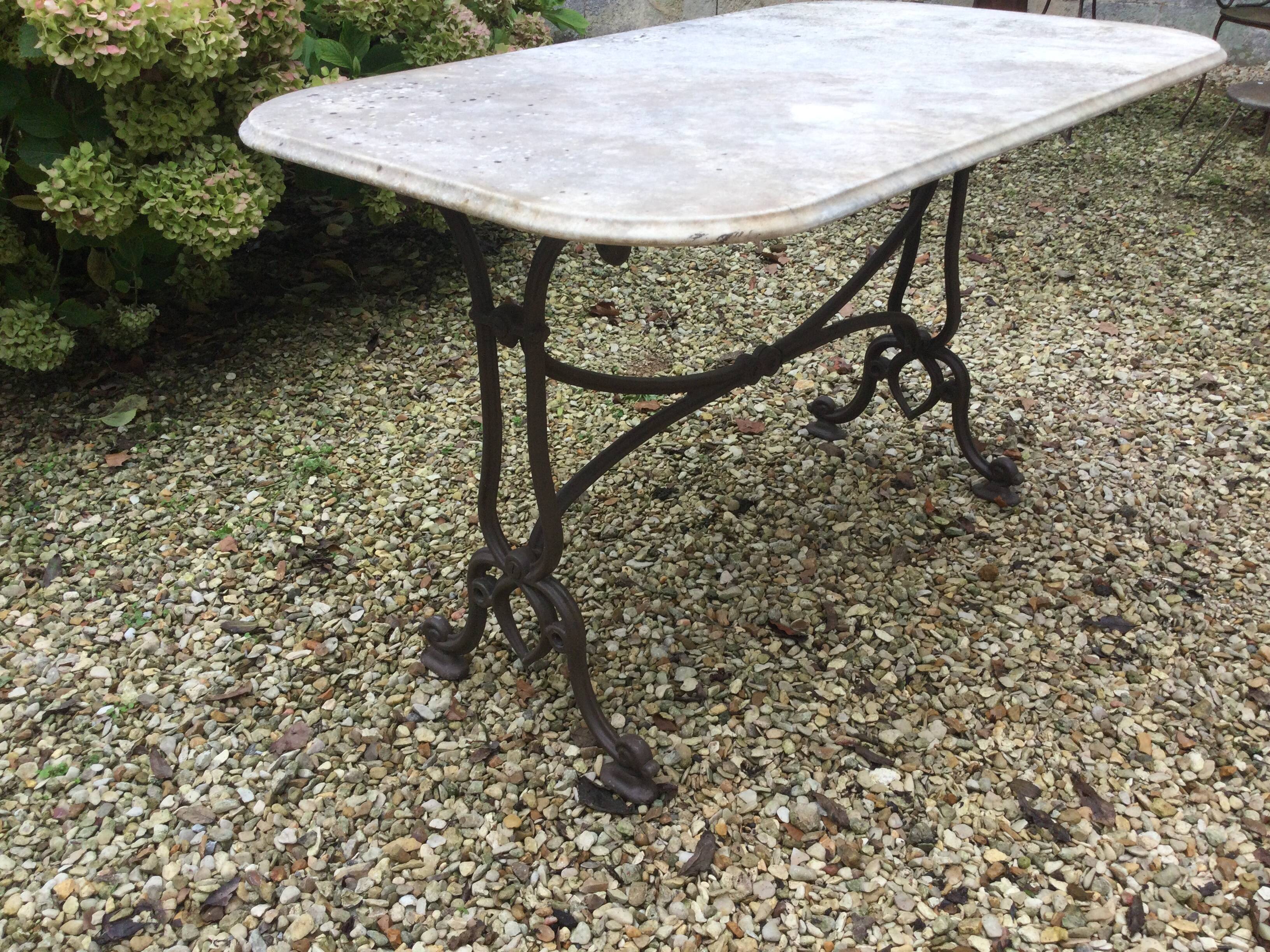 Old bistro table