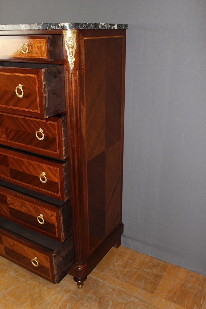 Louis XVI style chiffonnier in mahogany circa 1925