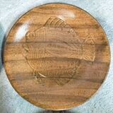 Set of 12 plates decorated with fish by robert picault