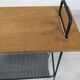 Vintage metal wood magazine rack