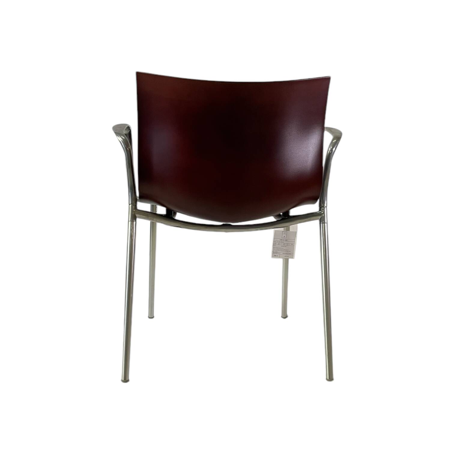 set of 4 Cam el léon bridge armchairs Starck finish for Kartell rare mahogany/chrome finish
