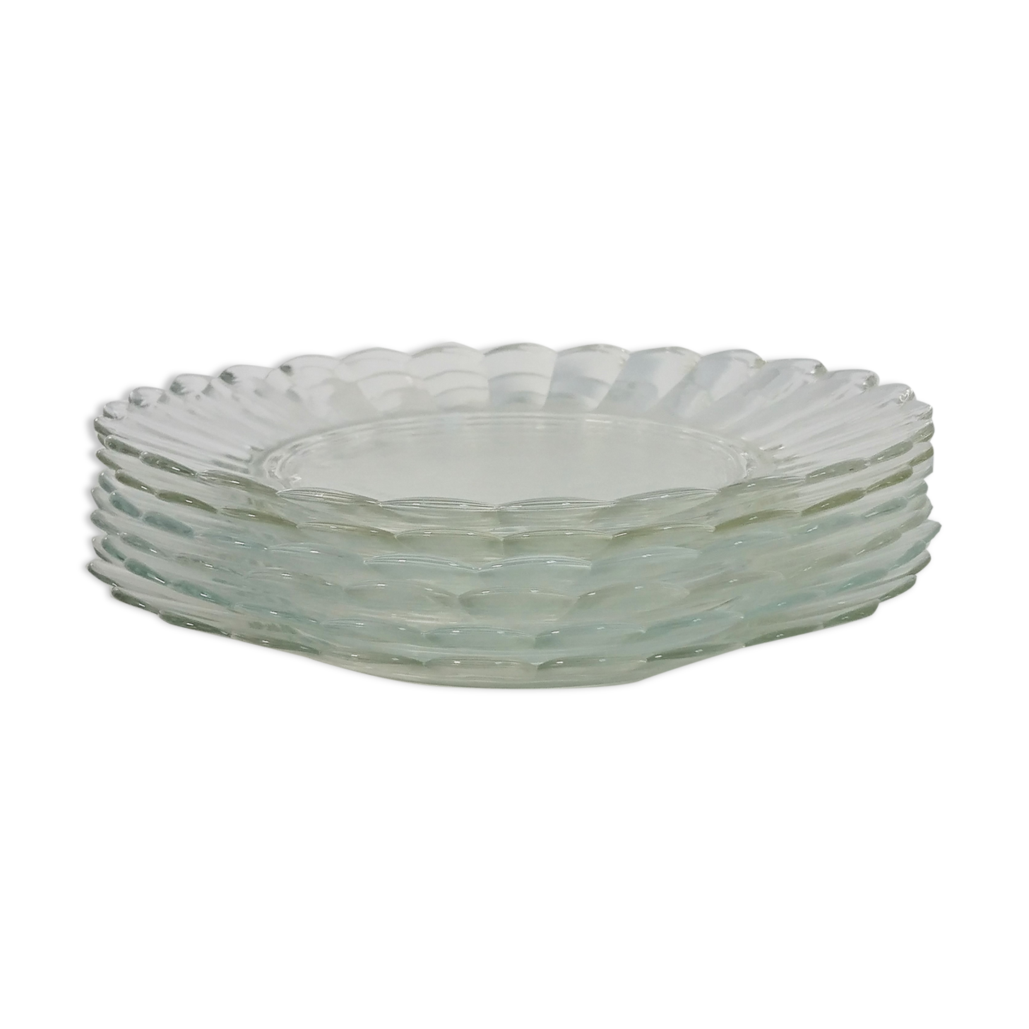 Set of 6 plates daisies duralex - oil lesieur