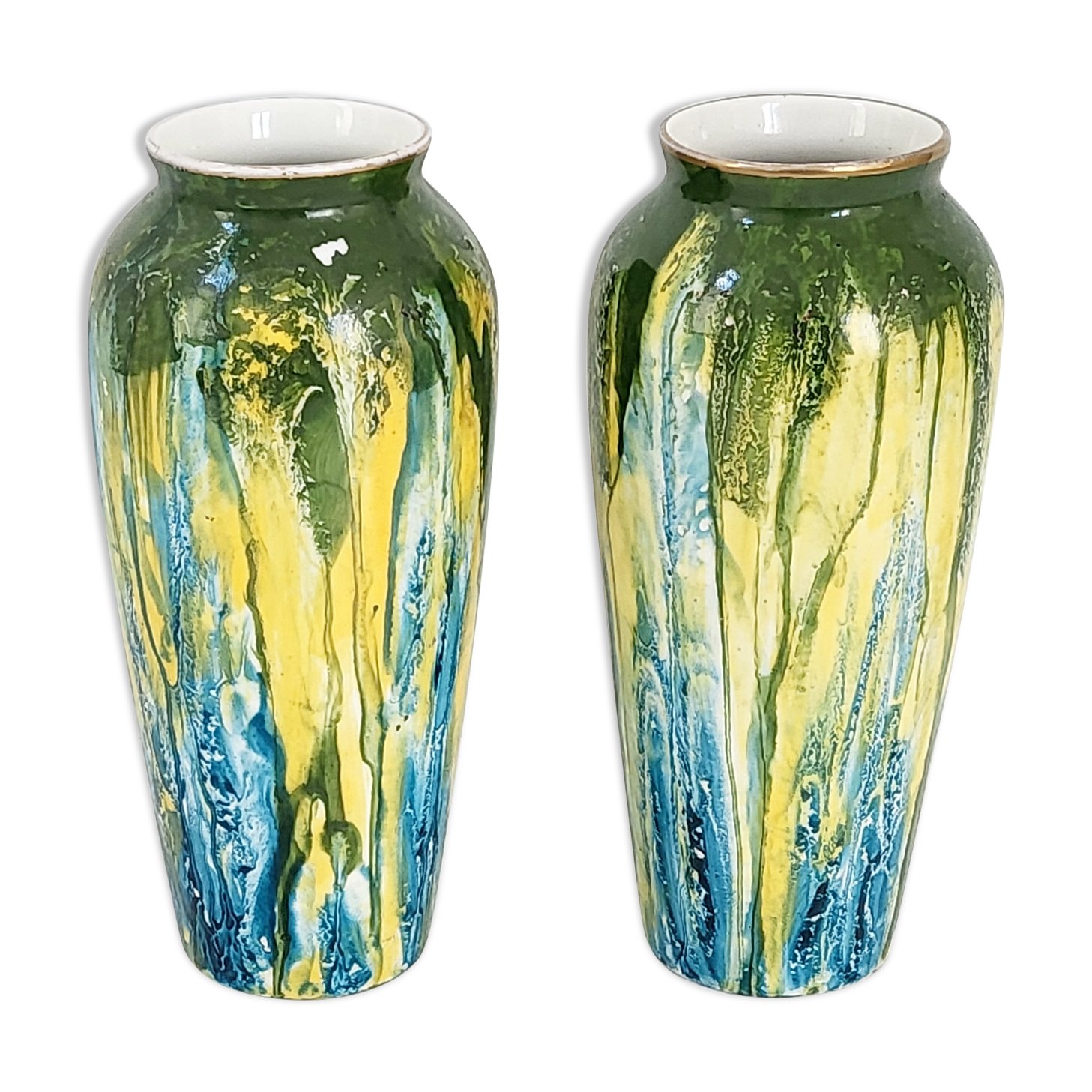 Pair of art deco vases