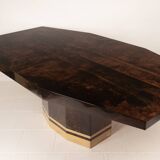 Table à manger Mod. 2007D par Willy Rizzo & Nucci Valsecchi pour Aldo Tura, 1970