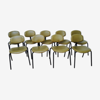 9 chairs vintage Stafor Steelcase