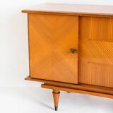 Vintage sideboard / Mid Century. Wood with marquetry finishes. France, 1960s.