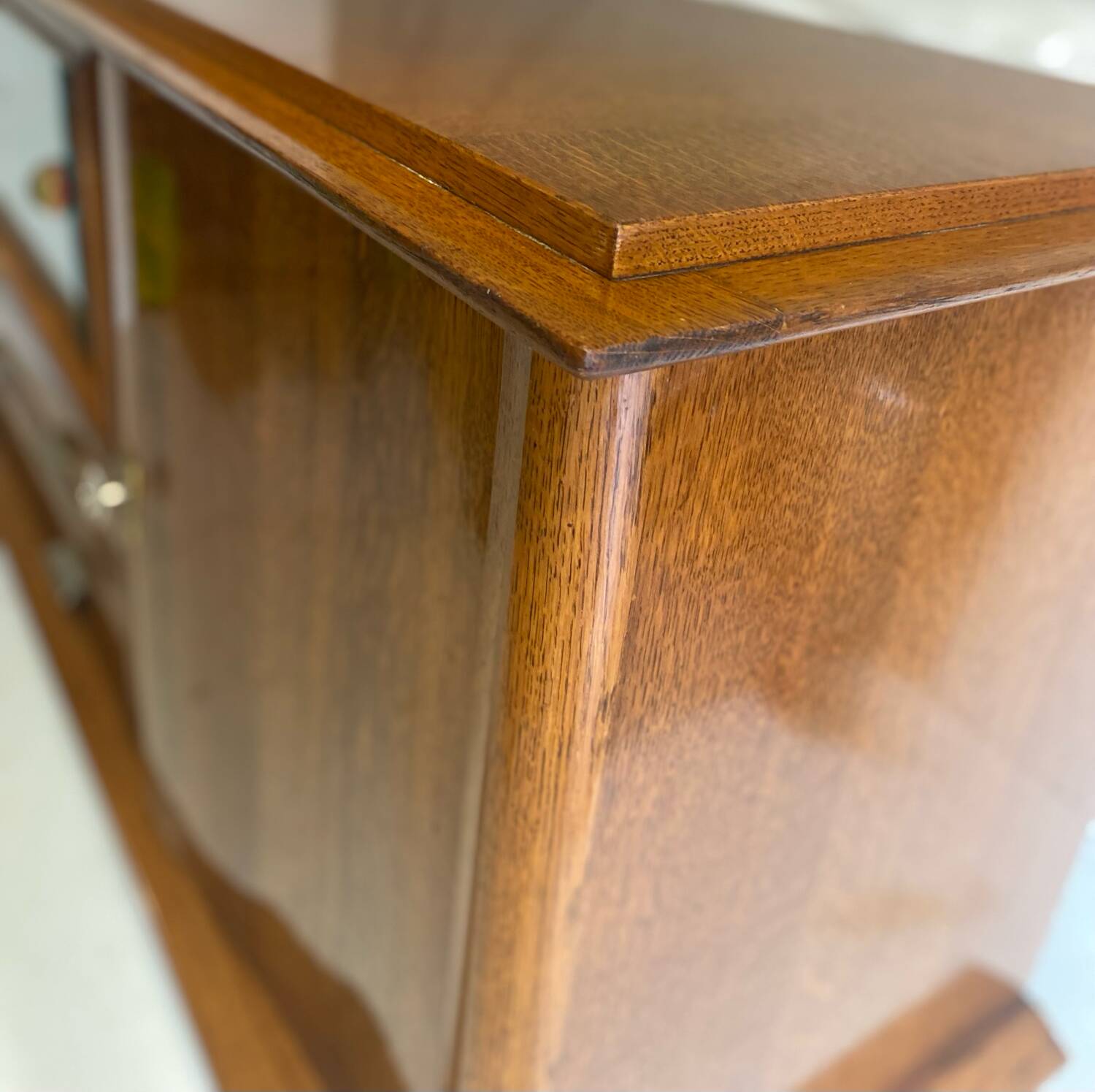 Oak sideboard with compass legs
