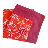 Nappe à l' imprimé floral avec plate bande- Linvosges - coton - 140x150 cm
