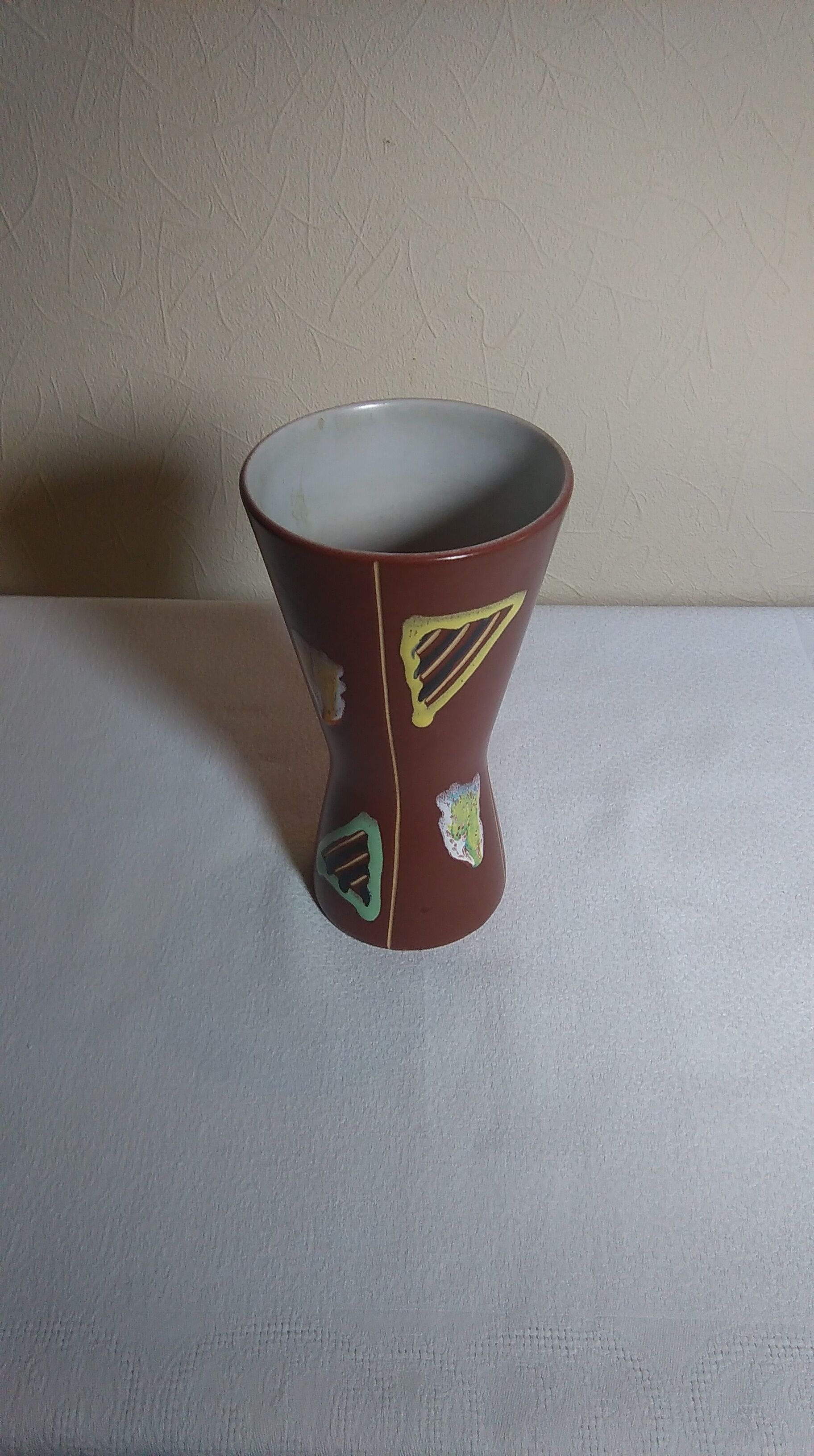 Vase diabolo west germany années 60
