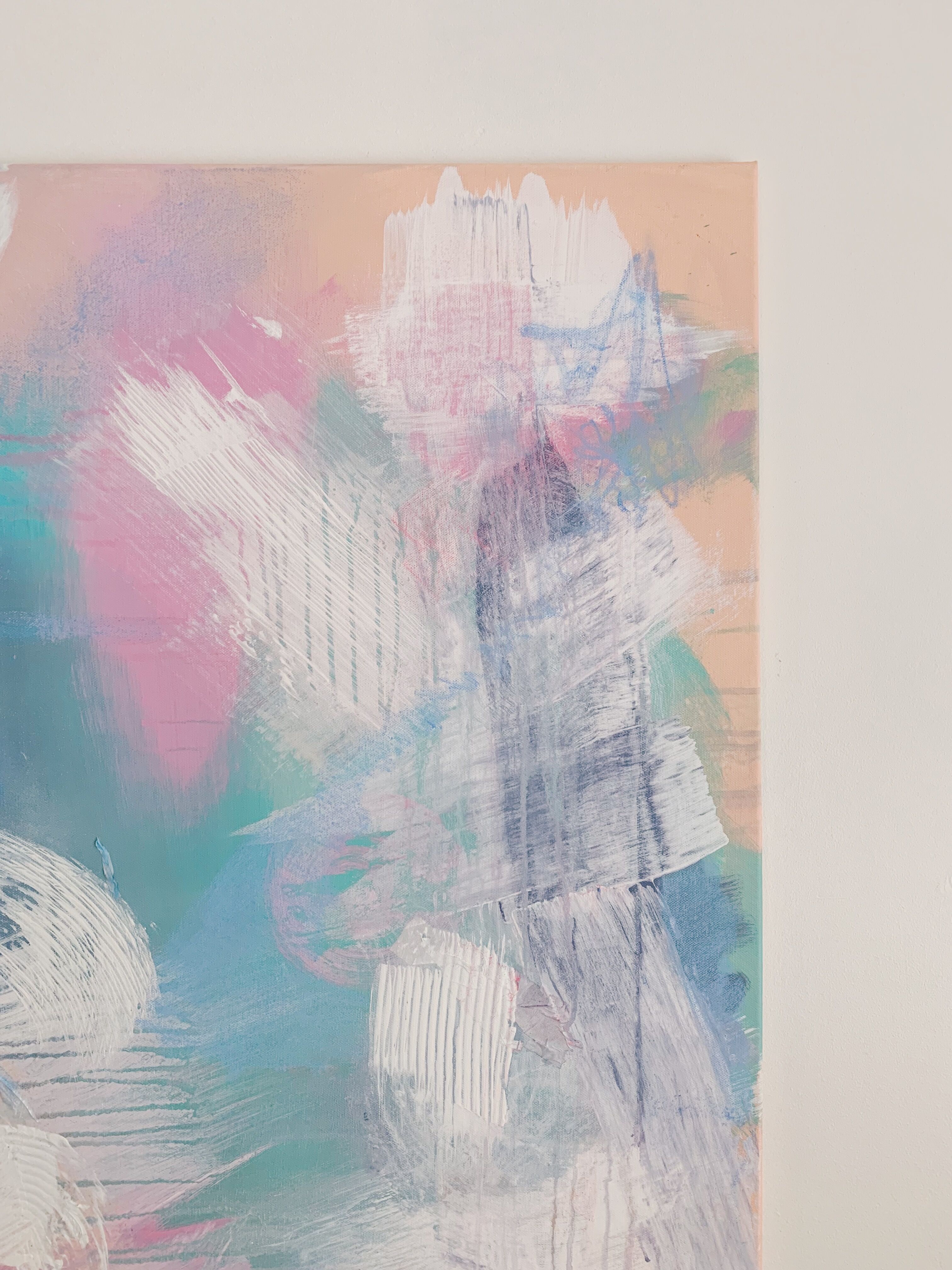 Canvas of modern abstract art, "Take on Me"