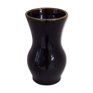 vase en faïence émaillée
