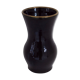 Vase in green enamelled earthenware and gold powder, signed Accolay, 1950-1970