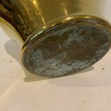 Vase with hammered copper neck XX century