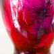 Hand-painted purple glass vase