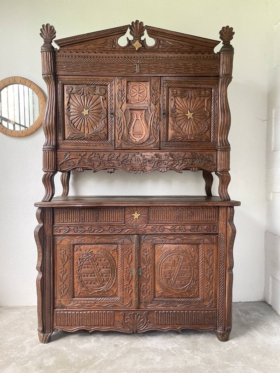 Auvergne brutalist folk art furniture 1890
