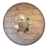 Wooden mirror, 90 cm