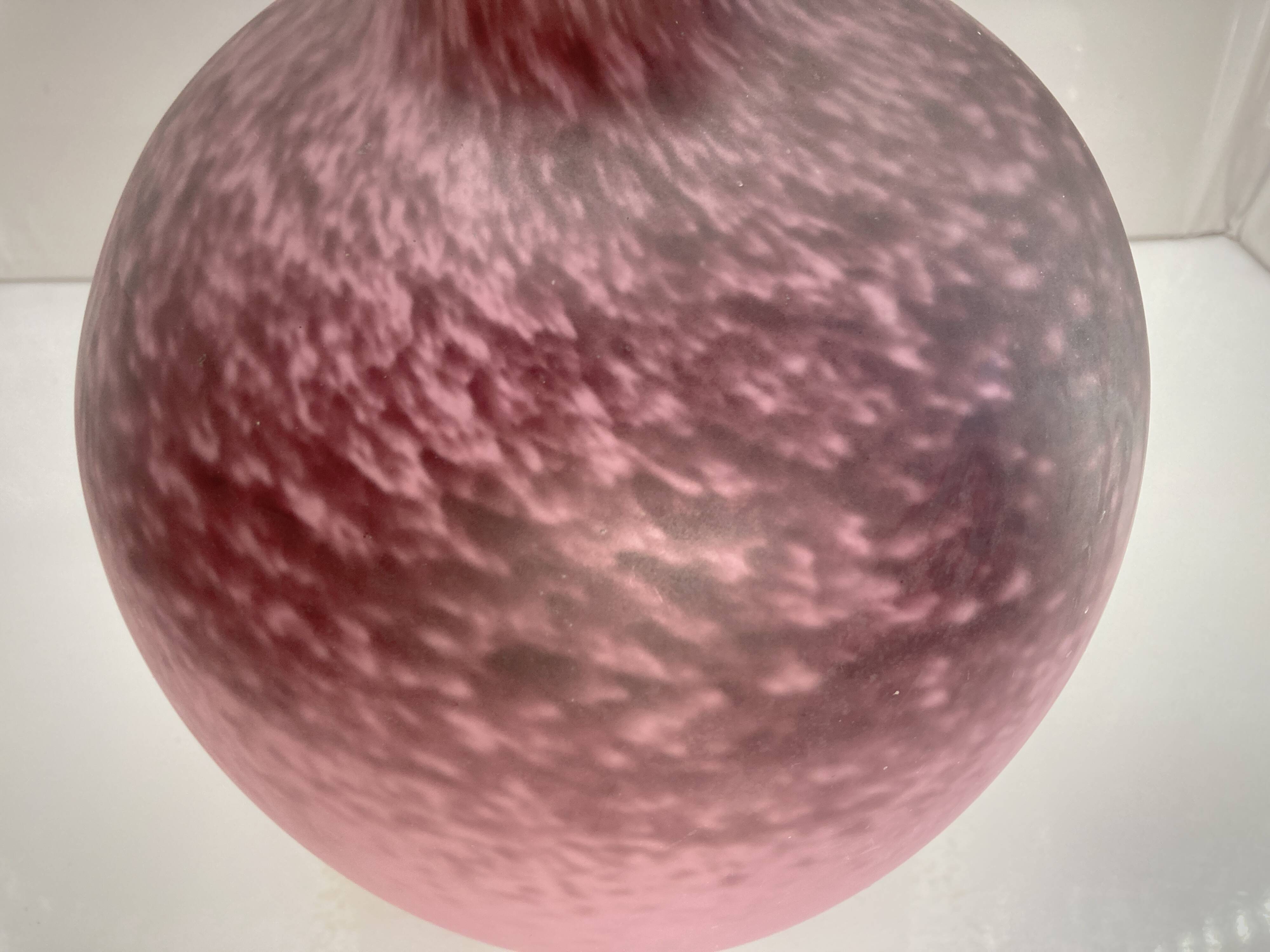 Marmoreal vase by André Delatte Nancy France