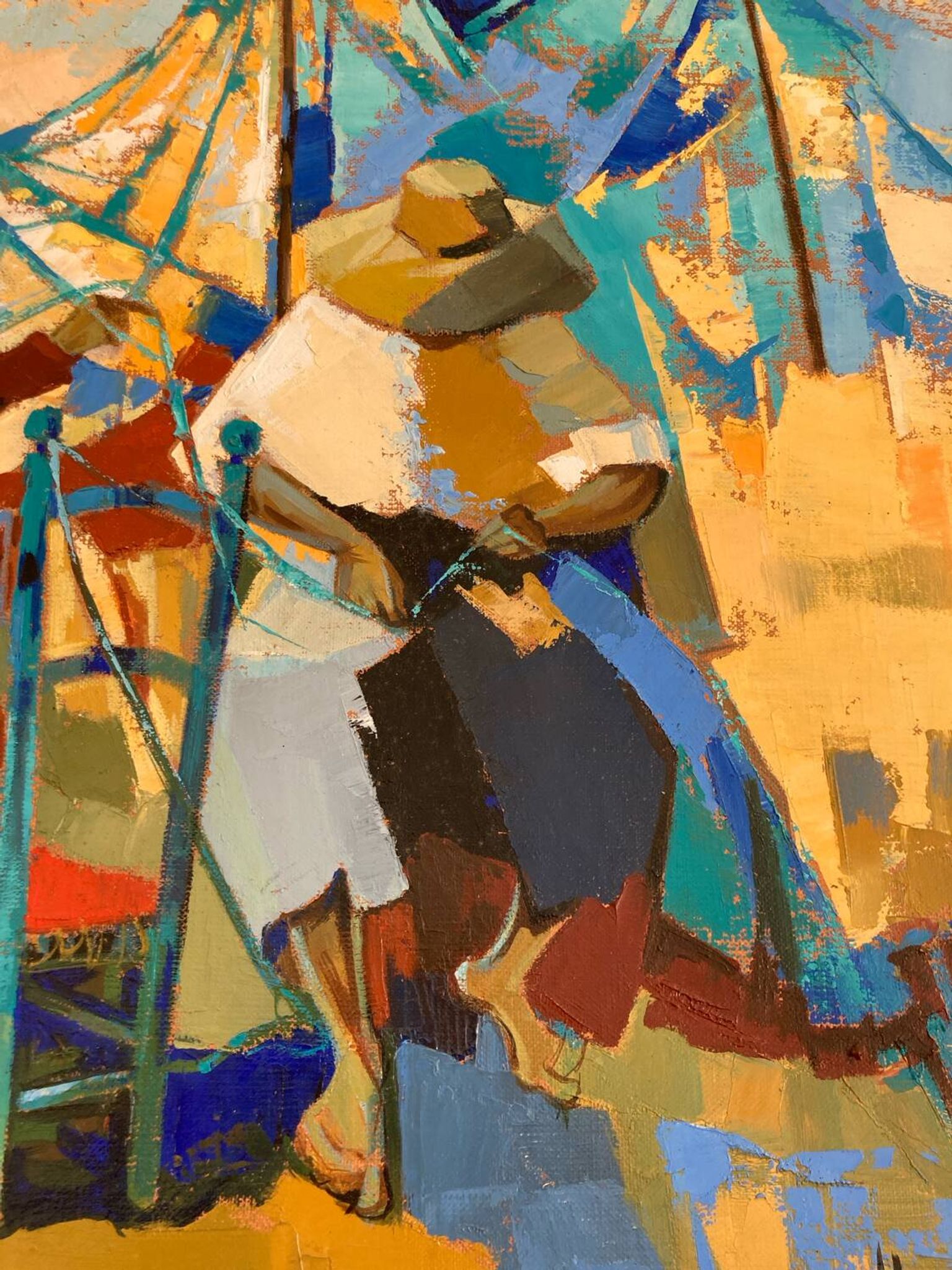 Peinture Jori Duran - Les ramendeuses