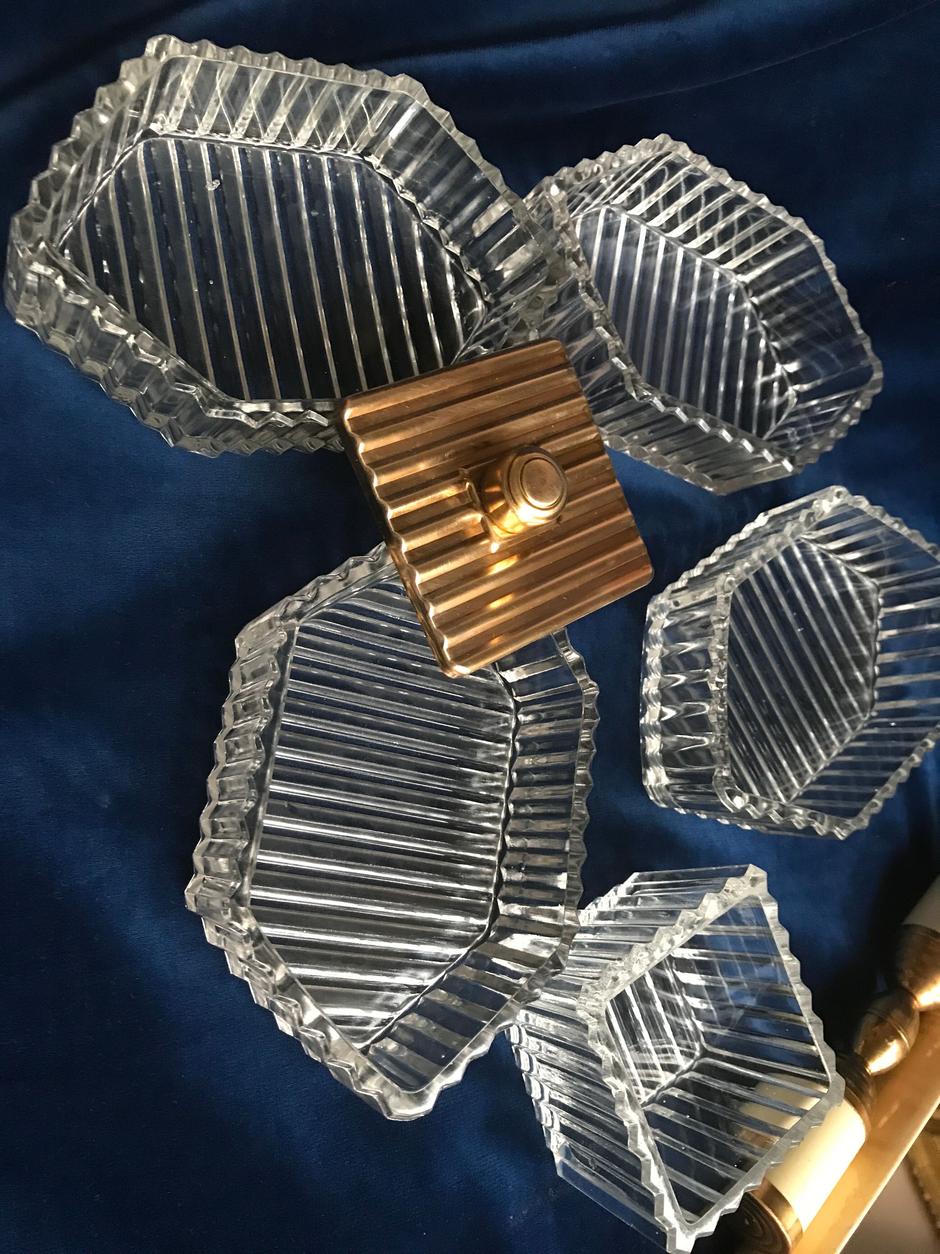 Art Deco servant mirror tray