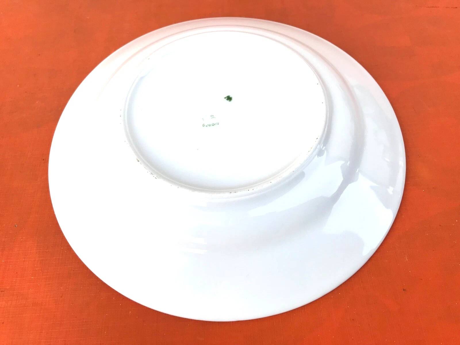 6 antique porcelain soup plates P.N France