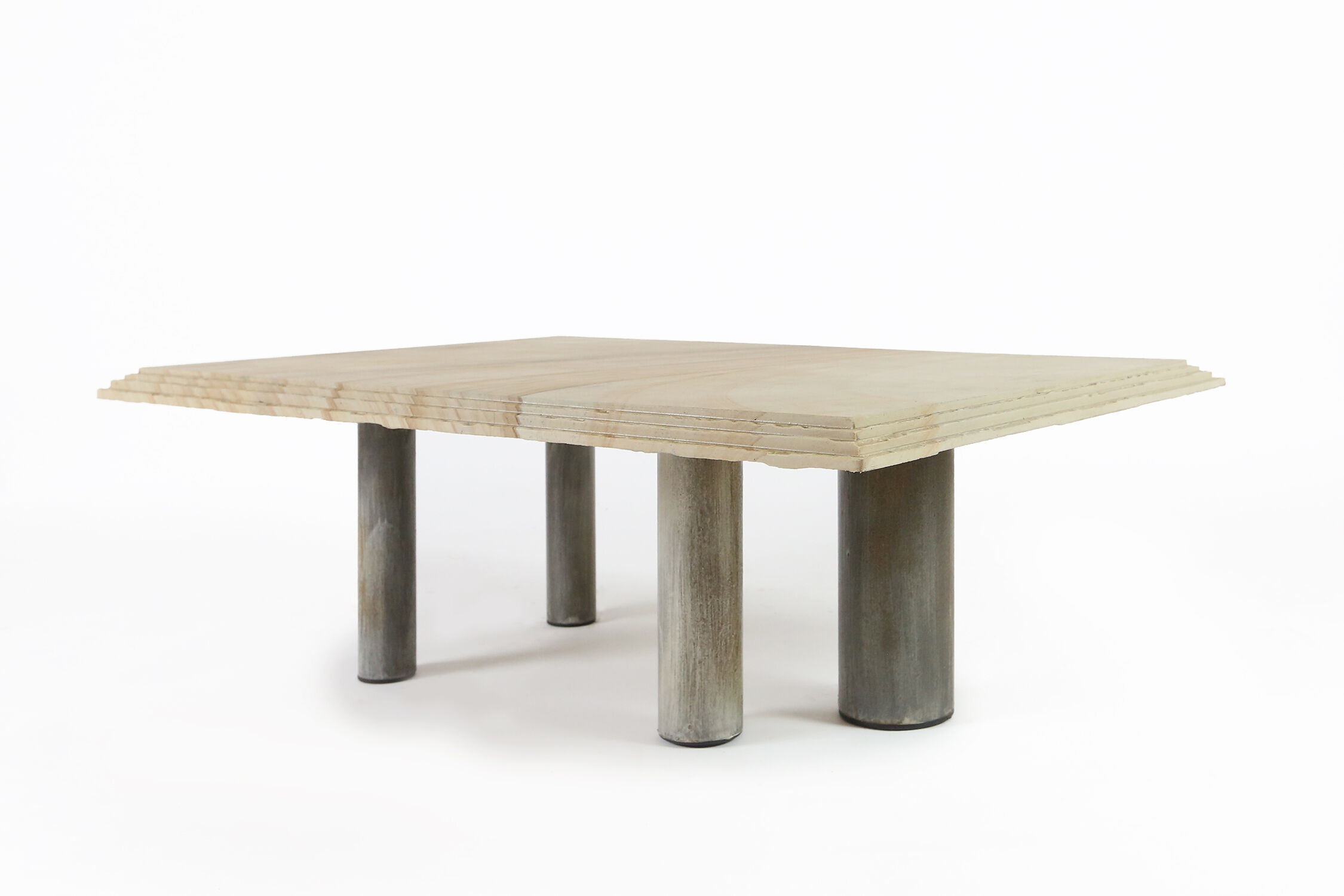 Brutalist Coffee Table by Pia Manu, Belgium, 1970s