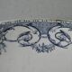 Set of 3 plates and 1 ravier Creil Montereau Terre de Fer, Dubarry décor